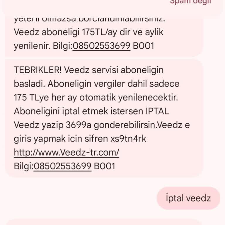 Yanlışlıkla Abonelik Ve Ücret İadesi Talebi