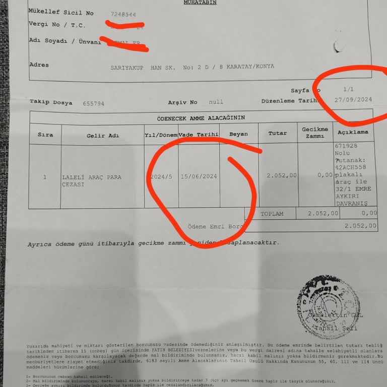 Fatih Belediyesi'nden Haksız Gecikme Zammı Şoku