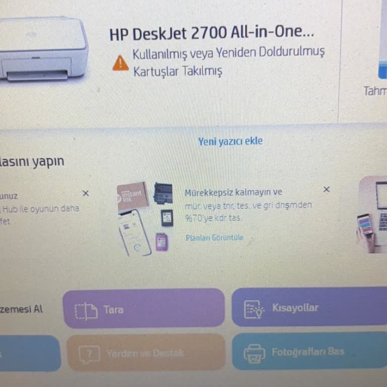 Kurumuş Kartuşlu Yazıcı İadesinde Mağduriyet