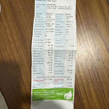 Su Patlaklarının Faturaya Yansıması