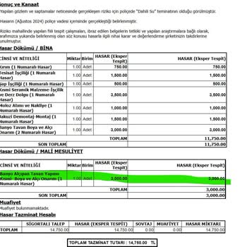 Beklenmedik Su Sızıntısı Ve Şaşırtıcı Tazminat Talebi