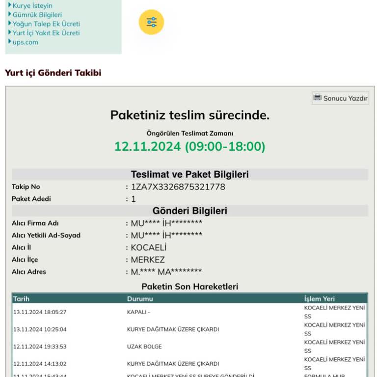 UPS Teslimat Sorunlarıyla Teknosa Alışveriş Deneyimi