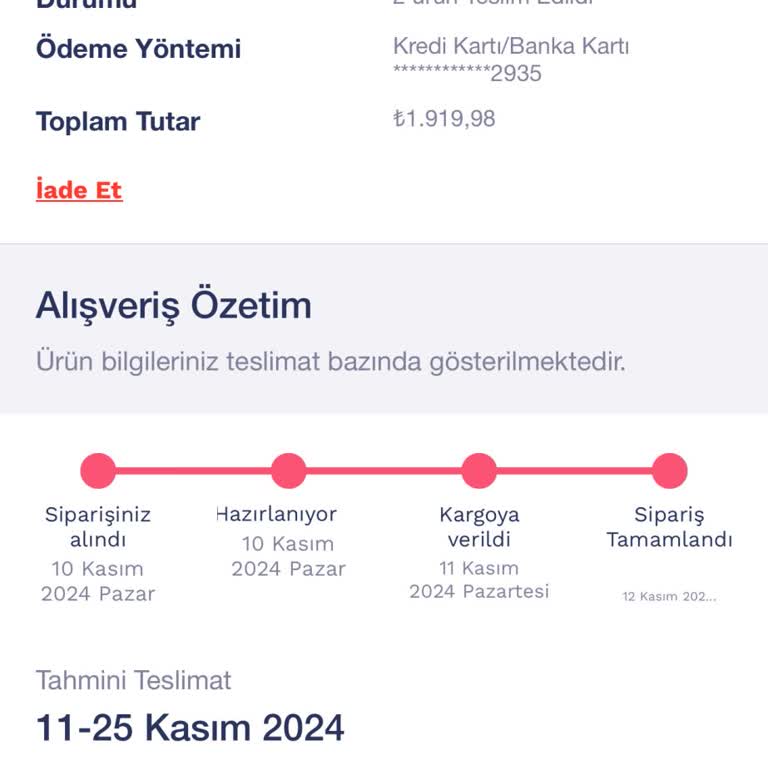Eksik Ürün Teslimatı Sorunu