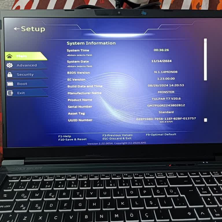 Yeni Alınan Monster Laptop Kurulum Sorunu