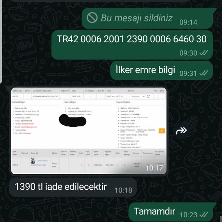 Moda Fethi Sitesinde İade Sorunu Ve Geciken Kargo