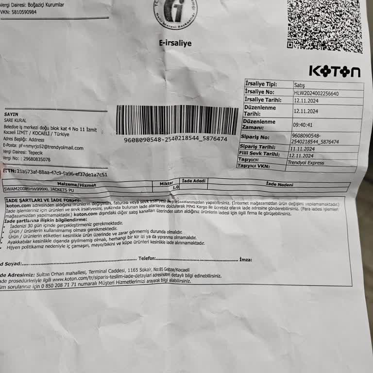 Trendyol Üzerinden Alınan Ürünlerde Değişim Sorunu