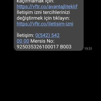 Vodafone Kampanya Mesajları İptal Edilemiyor