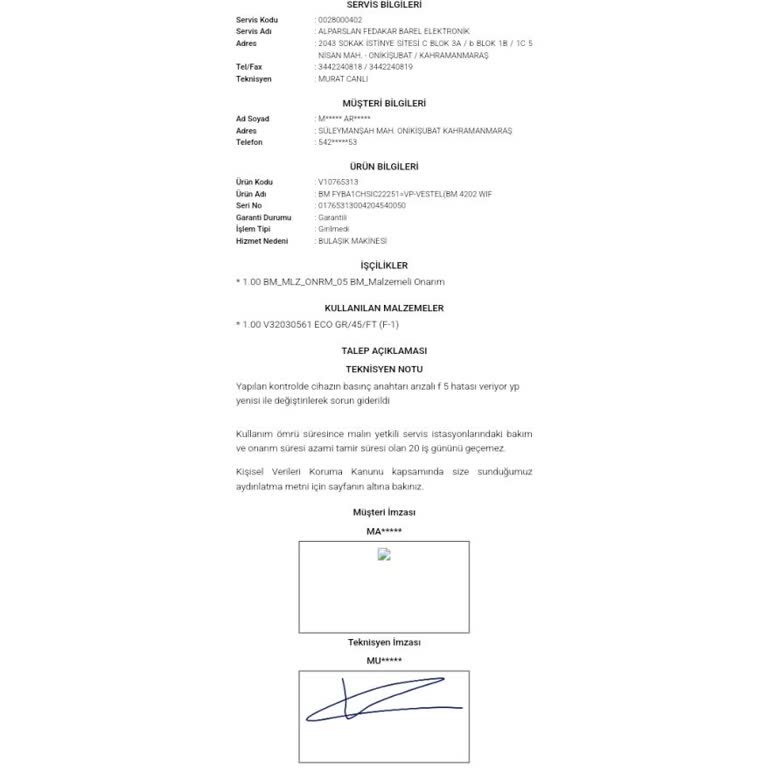 Vestel Bulaşık Makinesi Servis Sorunları