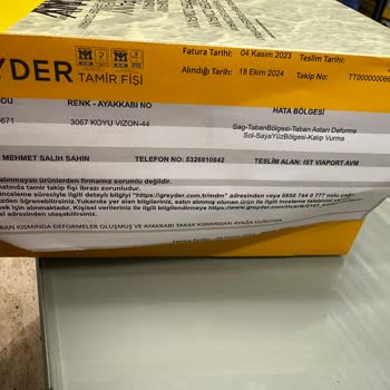 Greyder Ayakkabıda Kalite Hayal Kırıklığı
