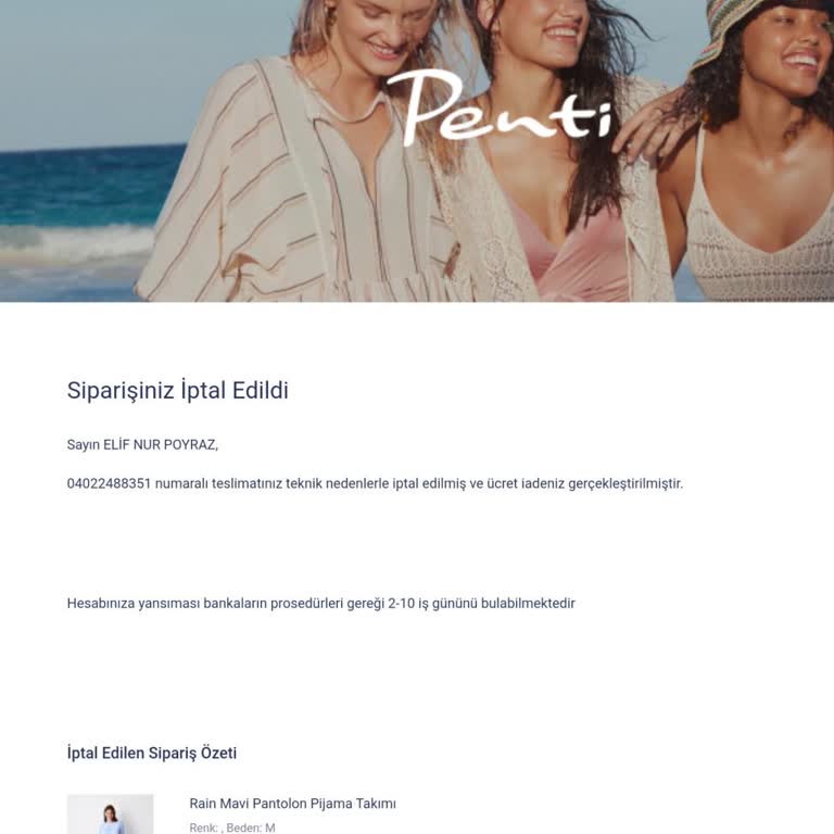 Penti Online Alışverişte Eksik Ürün Ve Yanıltıcı İade Süreci