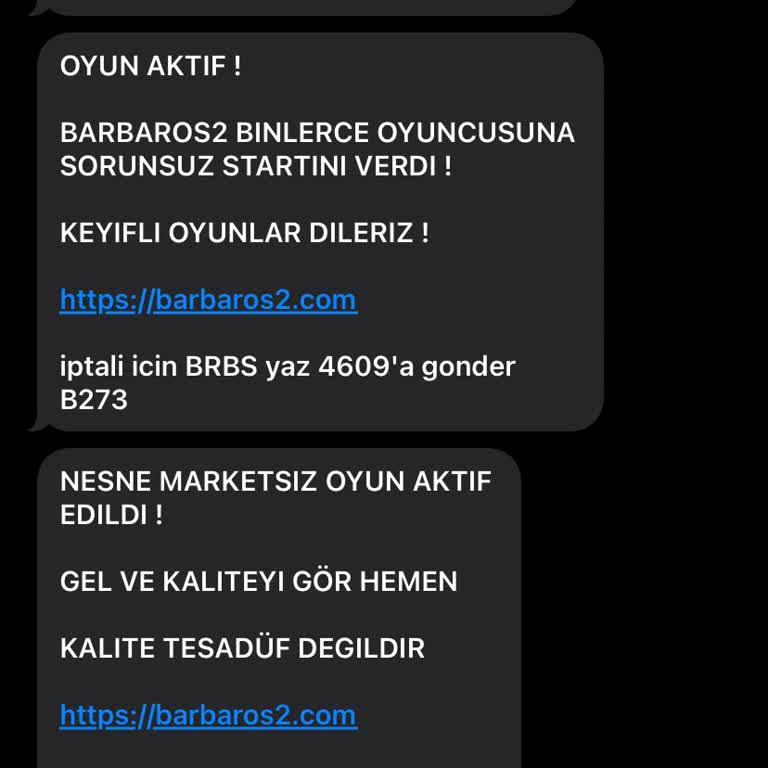 barbaros2.com Sürekli Gelen Mesajlardan Bıkkınlık
