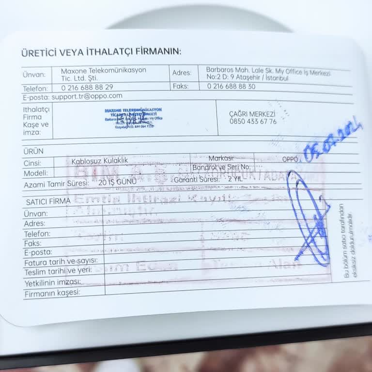 Oppo Kulaklıkta Fatura Sorunu Ve İade Mağduriyeti