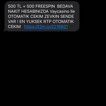 Vodafone'dan Gelen Sürekli Mesajlar Rahatsız Ediyor