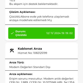 Kablo Net İle Bağlantı Sorunu Ve Yetersiz Hizmet