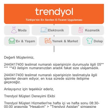 Trendyol'da Kayıp Çanta Ve Yetersiz Müşteri Hizmetleri