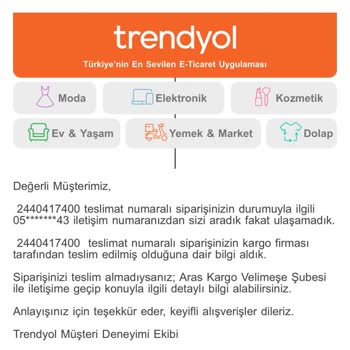Trendyol'da Kayıp Çanta Ve Yetersiz Müşteri Hizmetleri