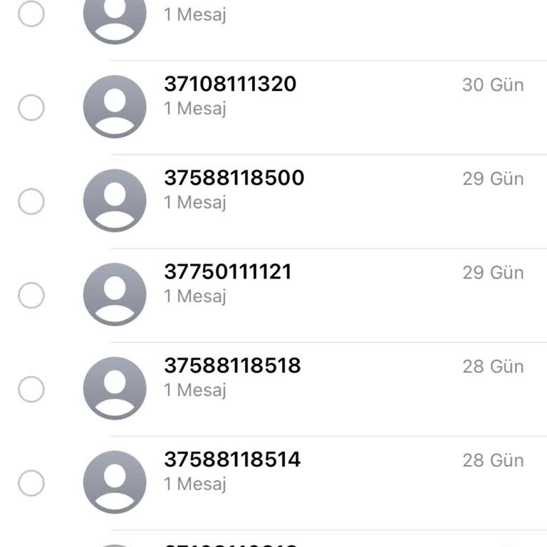 Rahatsız Edici Yabancı Numaralardan Gelen Mesajlar
