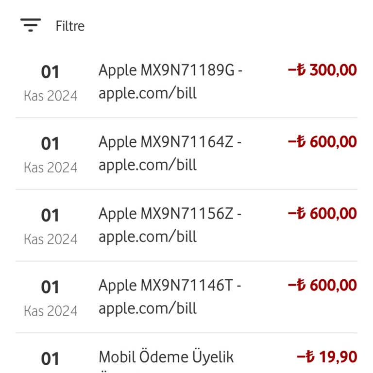 Apple Faturama Yansıtılan Hatalı Ücretler