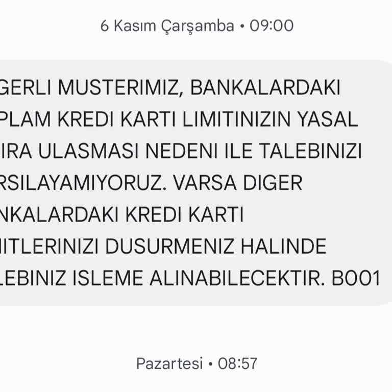 Ziraat Bankası Kredi Kartı Limit Artışı İçin Sürekli Engellerle Karşılaşma!