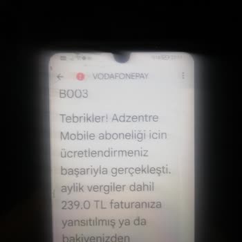 Vodafone Faturama Bilgim Dışında Yansıtılan Oyun Ücretleri