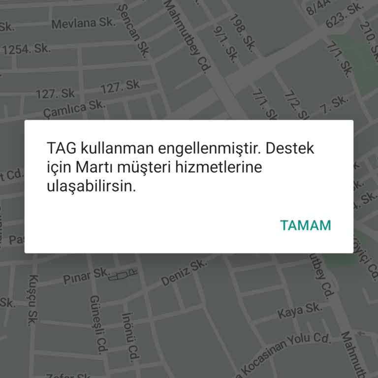 Martı Tag Sistemi Hataları Ve Yolculuk Silme İddiaları