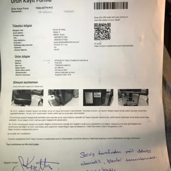 Garanti Sürecinde Geciken Kahve Makinesi Teslimatı