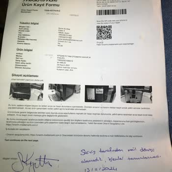 Garanti Sürecinde Geciken Kahve Makinesi Teslimatı