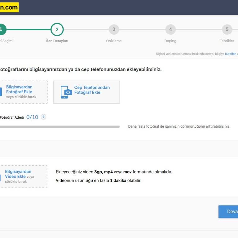 Sahibinden.com'da İlan Kategorisi Sorunu