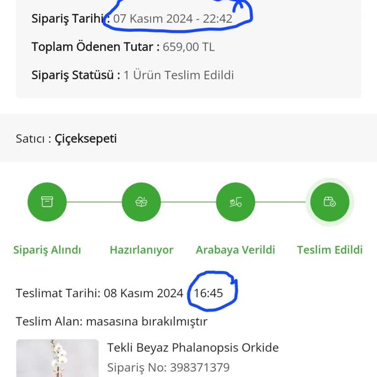 Doğum Günü Çiçeği Teslimatında Yaşanan Sorun