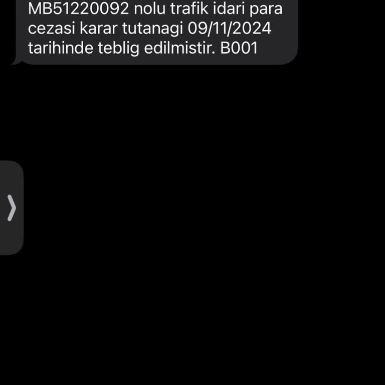 Bilinmeyen Trafik Cezası Mesajı Şaşkınlığı