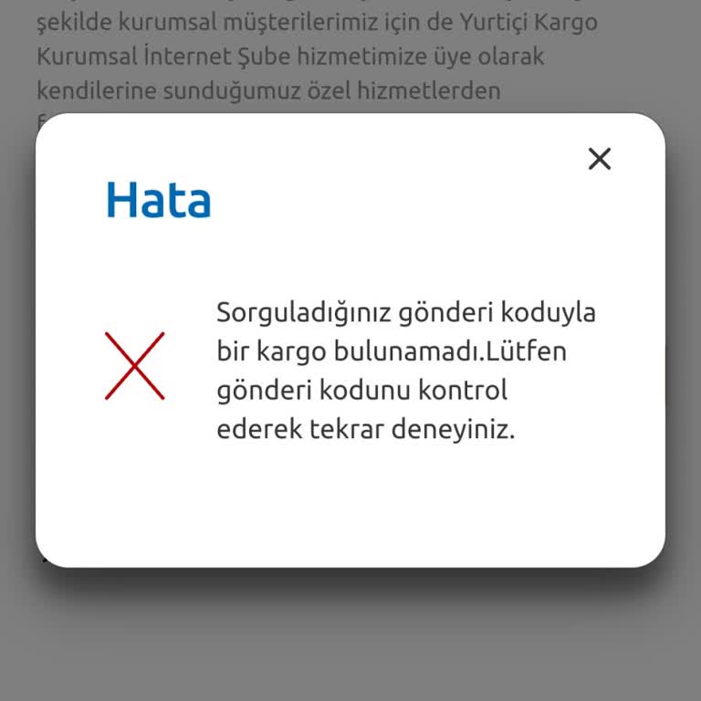 Kargo Takip Sorunu Ve Ulaşılamayan Müşteri Hizmetleri