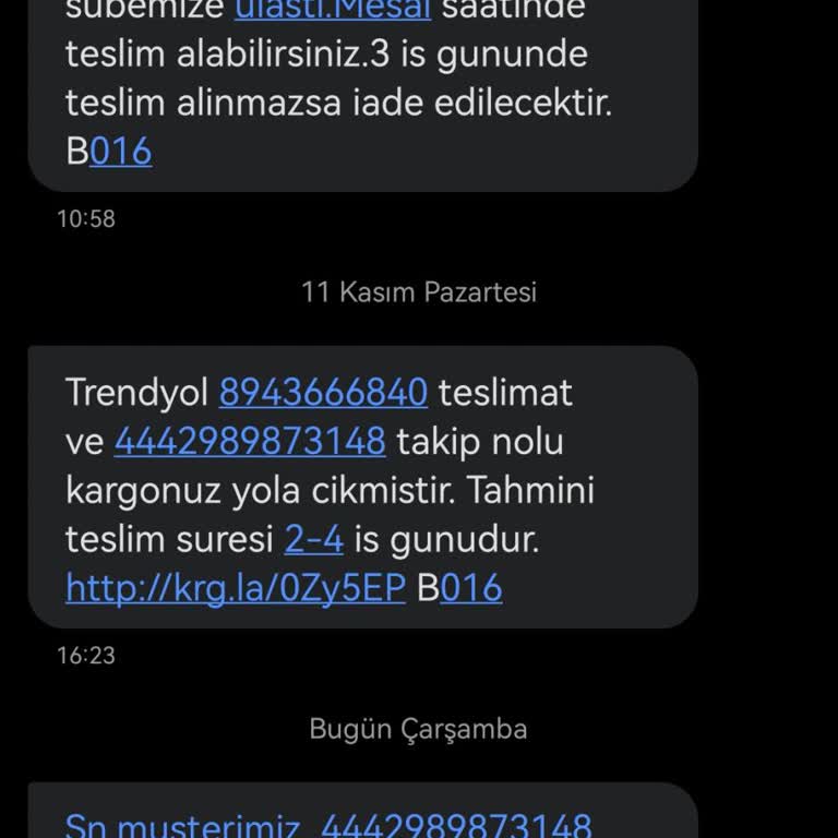 Trendyol Siparişimde Kargo Teslimat Sorunu