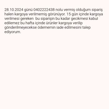 Kargoya Verilmeyen Ürünler Ve Cevapsız Mailler