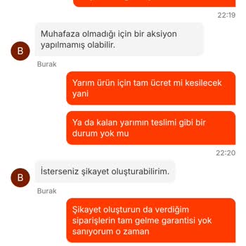 Eksik Sipariş Ve Yetersiz Destek: Migros Yemek'te Son Siparişim