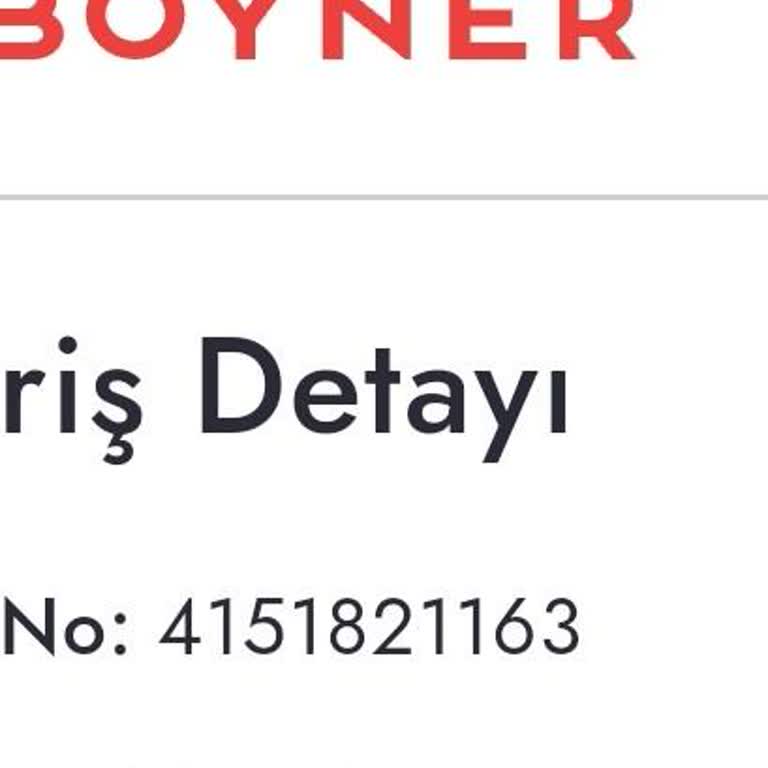 Boyner'den Aldığım Ürün Teslim Edilmedi