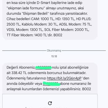 Yanlış Faturalandırma Ve İletişim Sorunları