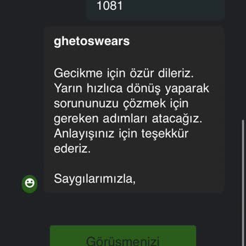 Ghetoswears Sipariş Verildi, Ne Ürün Var Ne Para İadesi