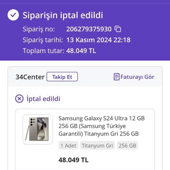 N11'de İptal Edilen Siparişle Mağduriyet Yaşadım