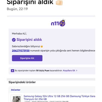N11'de İptal Edilen Siparişle Mağduriyet Yaşadım