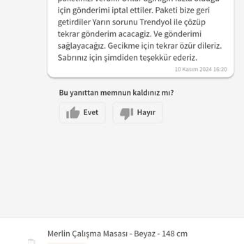 Kargo İadesi Sorunu: Ürünüm Dağıtımda Gözüküyor