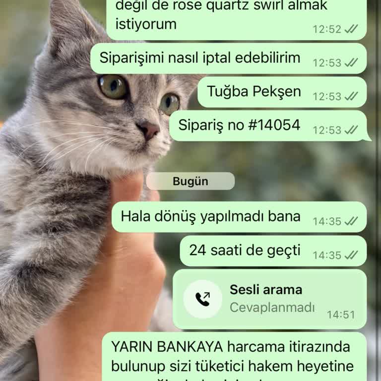 Yanlış Sipariş Ve İletişimsizlik Mağduriyeti