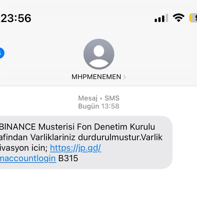 Kripto Para Hesabım Olmadan Gelen Şüpheli Mesaj!