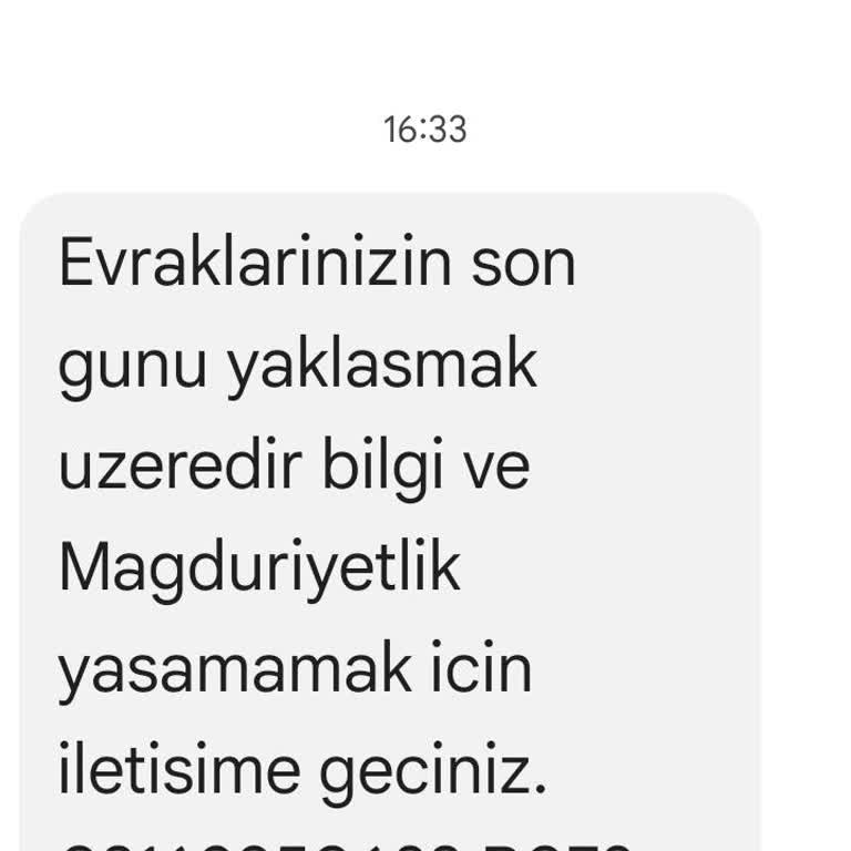 Yanıltıcı SMS İle Hukuki Tehdit