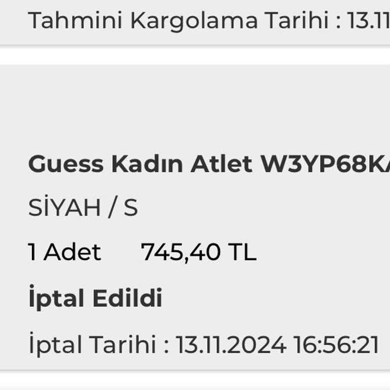 İptal Edilen Sipariş Ve Kaçırılan Fırsatlar