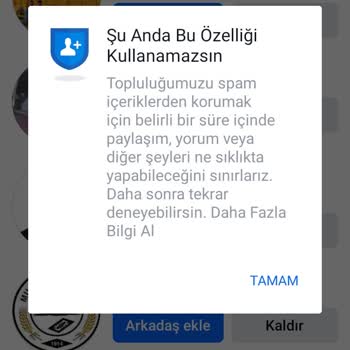 Facebook'ta İstek Gönderme Sorunu