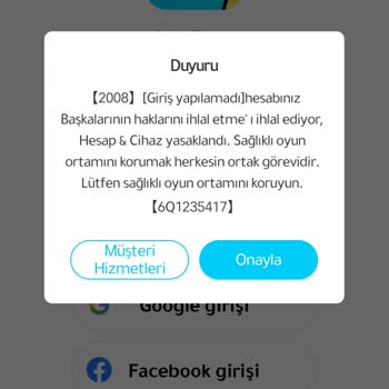 Haksız Cihaz Banı: Hesabımın Engeli Kaldırılsın