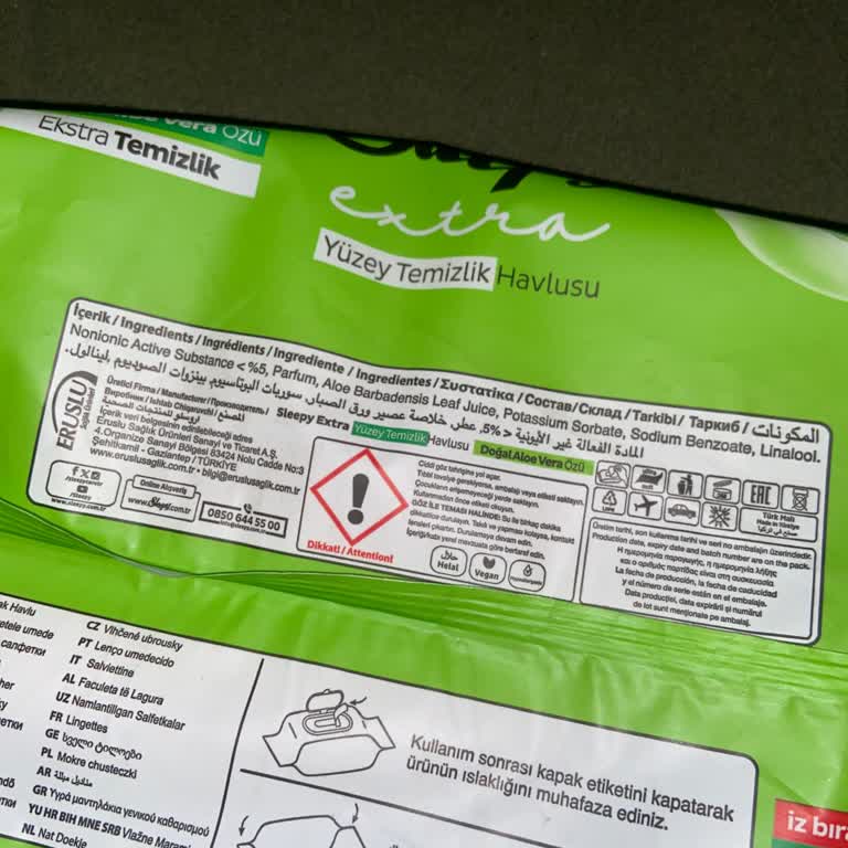 Sleepy Extra Yüzey Temizlik Havlusu: Göz Tahrişi Uyarısı Ve Güvenlik Endişeleri
