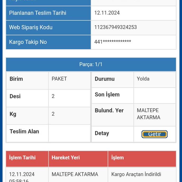 Sürat Kargo Maltepe Aktarma Merkezinin Sorumsuzluğu