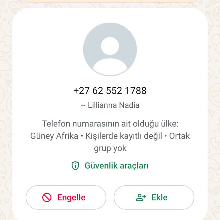 Yabancı Numaradan Gelen Tehlikeli Mesaj