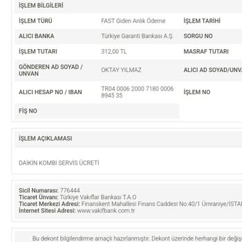 Daikin Kombi Servisinde Yanıltıcı Fiyatlandırma Ve Tekrarlayan Arıza Sorunu